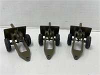 3x Britains Ltd. England Artillery