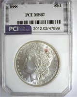 1888 Morgan PCI MS-67 LISTS FOR $6750
