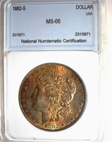 1882-S Morgan NNC MS-66 LISTS FOR $450