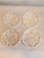 4 VINTAGE ANCHOR HOCKING EAPC STAR OF DAVID