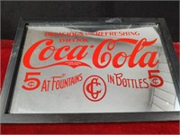 Coca Cola Framed Mirror - 15x10