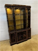 2 Pc. Oriental Decorated China Cabinet