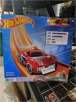 Hotwheels car and mega track