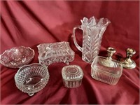 Vintage Jemi Cut Glass Dish & More