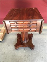 Gorgeous Antique Empire Dropleaf Table