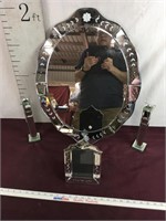 Gorgeous Mirror, Candleholders, Frame Set
