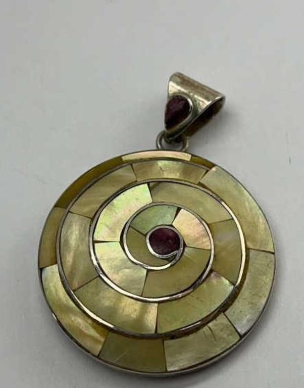 Andean Blossoming 950 Silver Pendant