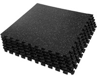 SUPERJARE 6PCS 0.4IN GYM FLOORING MATS(24X24IN