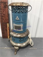 Perfection oil heater w/elect. cord- blue