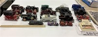 Big collection of cars, a train,