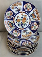 8 Imari Oriental Style 10'' Plates