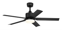 $20  Harbor Breeze 44-in LED Ceiling Fan, Black