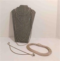 2 Vintage Necklaces and Collar Necklace