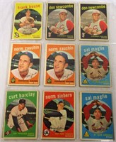1959 Topps Lot of 8 Baseball Cards Barclay & More