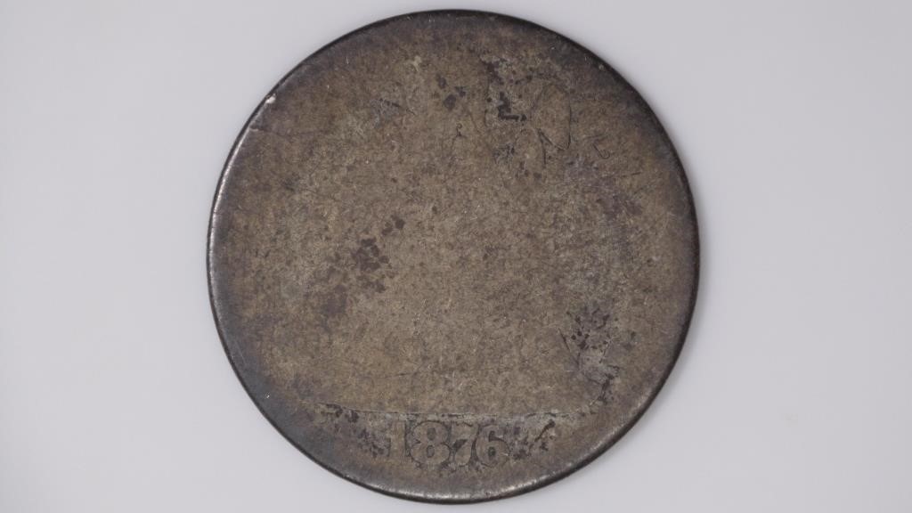 1876-CC Seated Liberty Dime