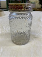 Jumbo Peanut Butter jar with original lid.