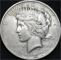1927-D Peace Silver Dollar Better Date