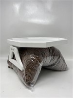 Sofa/armchair arm Clip on tray table (white) has