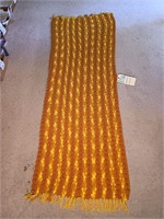 Hand Crocheted, Orange and Yellow Colored, Wrap.