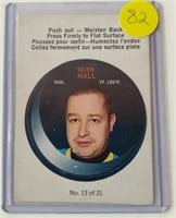 1968-69 OPC Puck Sticker Insert Glenn Hall Card