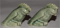 (2) Vtg Wade Whimsies Porcelain Cockatoo Figures