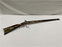 HENRY LEDFORD RIFLE, 38 CALIBER, SIGNED H LEDFORD,