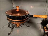 Copper pan lid boiler heat element set