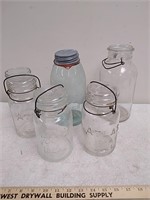 Vintage canning jars