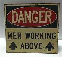 Fold Out Men Working Sign