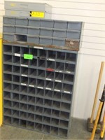 Bolt Bins: (1) 72-Compartment 34" width x 12" de