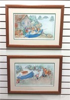 Two Signed Barbara Lavallee Lithographs