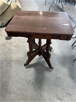 East Lake Style Antique Marble Top Table