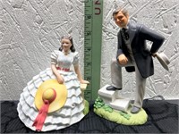 2 Avon Figurines - Rhett Butler & Scarlett