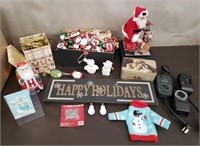 Lot of Christmas Ornaments, Decor, Timers & More