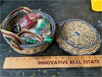 basket of sewing supplies