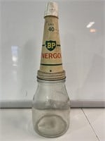 BP Energol Tin Top on Pint Bottle