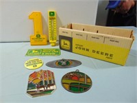 John Deere Parts Box with JD Itmes