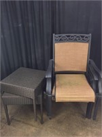 Set of Patio Chairs and End Tables