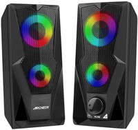 NIDB Computer Speakers ARCHEER 10W Gaming RGB PC S