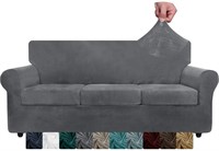 Chelzen Couch Cover Velvet Plush Sofa Slipcover (S