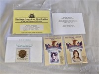 Heritage American First Ladies Coin & Stamp