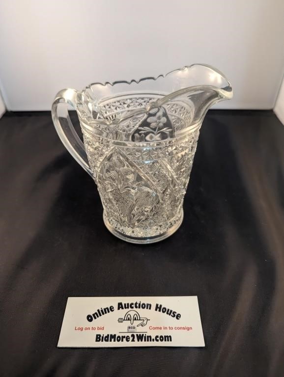Early American Pattern Glas EAPG Pitcher