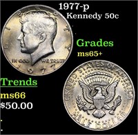 1977-p Kennedy Half Dollar 50c Grades GEM+ Unc