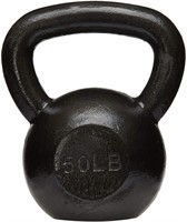 Amazon Basics Cast Iron Kettlebell 50 Pounds