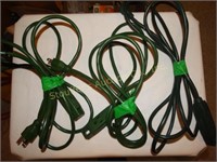 3- 9' outdoor extension cords
