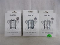 3 New Smok TFV26 Dual Mesh Coil