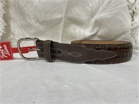 Tony Lama Leather Belt Sz 32