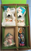 4 CHRISTOPHER RADKO CHRISTMAS ORNAMENTS