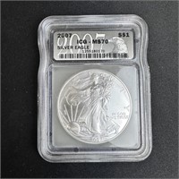 2007 American Silver Eagle - MS 70