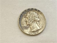 1957 SILVER Washington Quarter